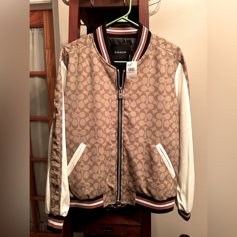 COACH SIGNATURE MONOGRAM BOMBER JACKET